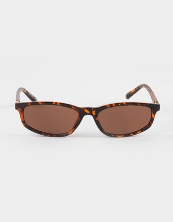 RSQ Rectangle Tortoiseshell Sunglasses Alternative Image