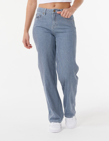 RIP CURL Aggie Womens Relaxed Pinstripe Jeans Alternative Image