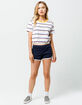 VANS Sassed Navy Womens Dolphin Shorts image number 4