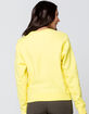 CHAMPION Reverse Weave Womens Yellow Crew Sweatshirt image number 3