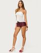 EDIKTED Sheer Chiffon Babydoll Halter Top image number 3