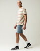 RSQ Destructed Drawstring Mens Denim Shorts image number 3