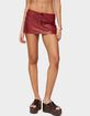 EDIKTED Lace Up Faux Leather Mini Skort image number 1