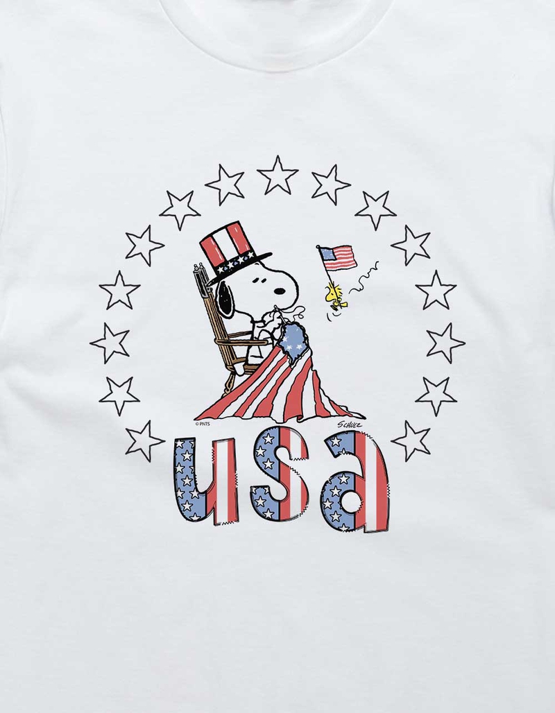 PEANUTS Snoopy Flag Maker Unisex Tee image number 1