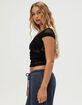 FULL TILT Womens Lace Top image number 3
