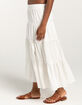 RSQ Womens Mid Rise Tiered Midi Skirt image number 3