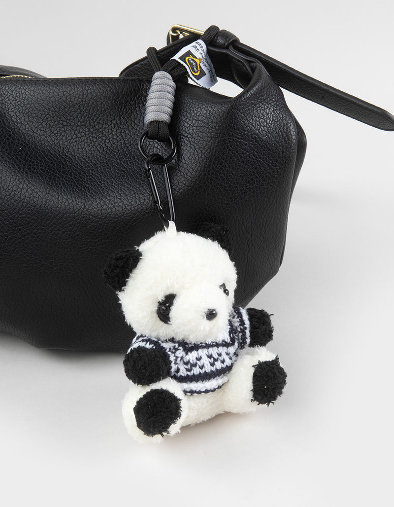 FULL TILT Panda Baer Sweater Plush Bag Charm image number 3