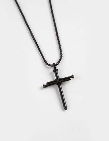 RSQ Cross Pendant Necklace Alternative Image