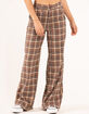 RSQ Womens Wide Leg Plaid Pants image number 2