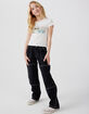RSQ Girls Contrast Seam Wide Leg Pants image number 1