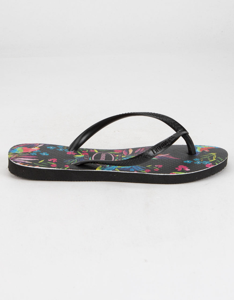 HAVAIANAS Slim Tropical Floral Womens Sandals image number 2