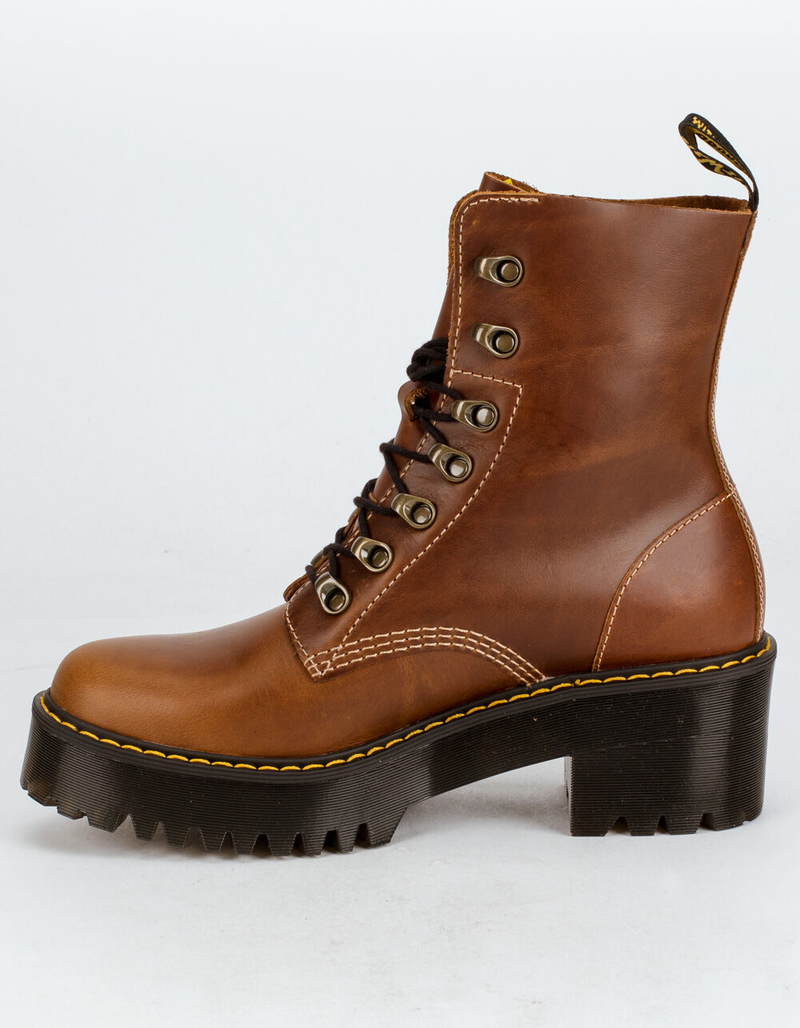 DR. MARTENS Leona Orleans Womens Leather Heeled Boots image number 2