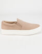 SODA Platform Womens Tan Slip-On Shoes image number 1