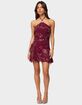 EDIKTED Adria Bead & Sequin Mini Dress image number 1