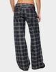 EDIKTED Kailani Plaid Low Rise Baggy Jeans image number 3