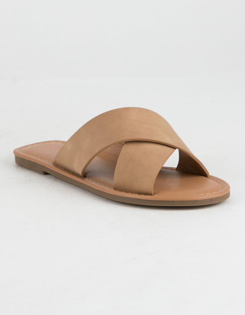 LUCKY TOP Crisscross Tan Girls Sandals image number 0