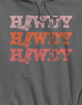 WESTERN Howdy Cowboy Boot Unisex Hoodie image number 2