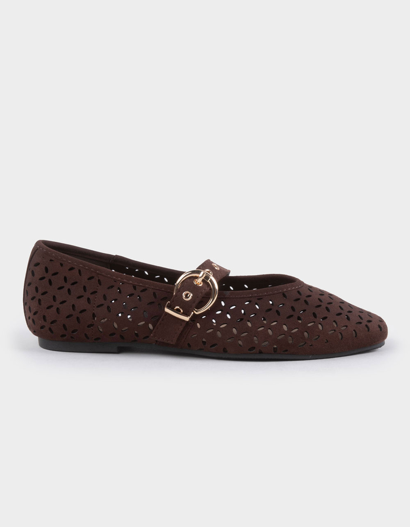 TOP MODA Linda Womens Perforated Mary Jane Shoes image number 0