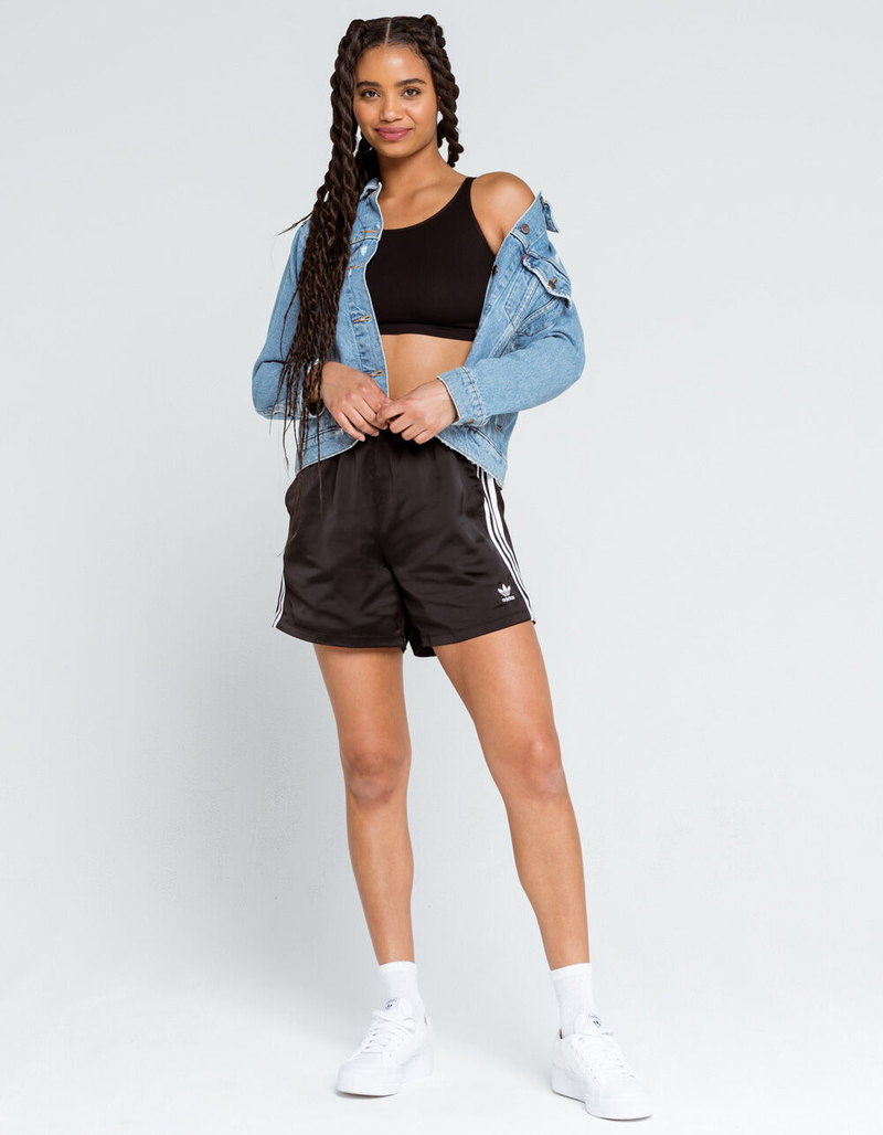 ADIDAS Adicolor Classics Womens Satin Shorts image number 3
