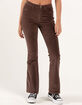 RSQ Womens High Rise Corduroy Flare Pants image number 4
