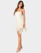 EDIKTED Sandia Asymmetric Lace Mini Dress image number 3