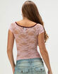 RSQ Womens Off The Shoulder Lace Contrast Top image number 4