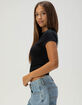WEST COAST CHOPPERS Stroke Logo Womens Baby Tee image number 3