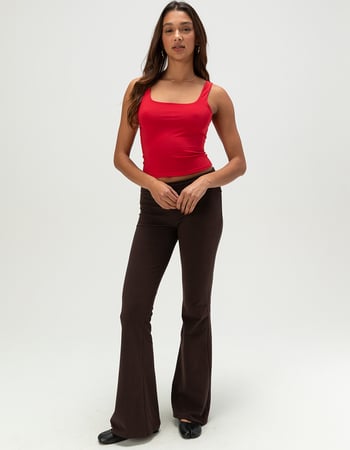 TILLYS Womens Butter Soft Square Neck Top Alternative Image