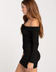 MOTEL Off The Shoulder Mirabell Womens Dress image number 4