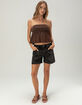 RSQ Womens Henley Babydoll Tube Top image number 5