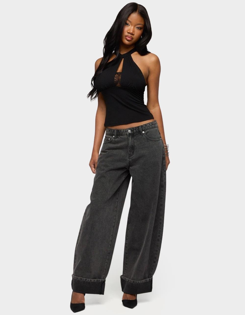 EDIKTED Kella Low Rise Baggy Jeans image number 3