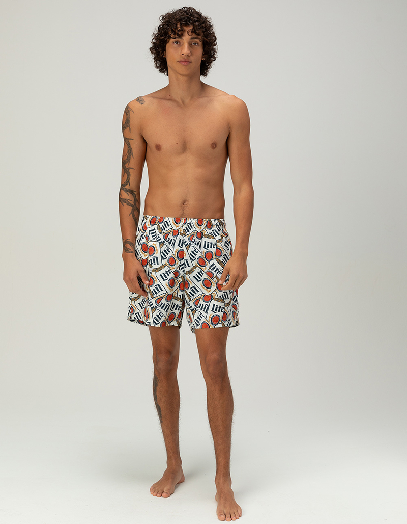 MILLER LITE Can Jam Mens Swim Trunks image number 2