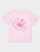 HIBISCUS Bloom Distressed Unisex Kids Tee image number 1