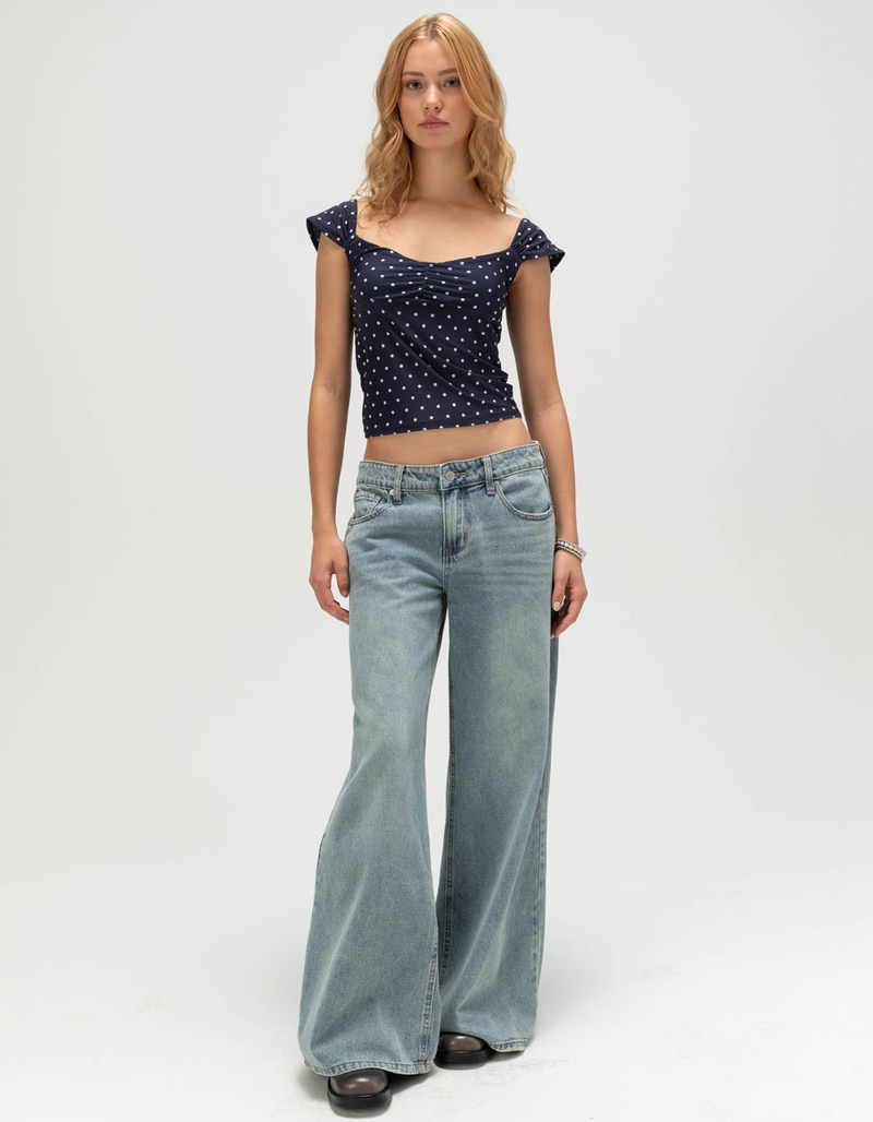 TILLYS Womens Cap Sleeve Cinch Front Top image number 1