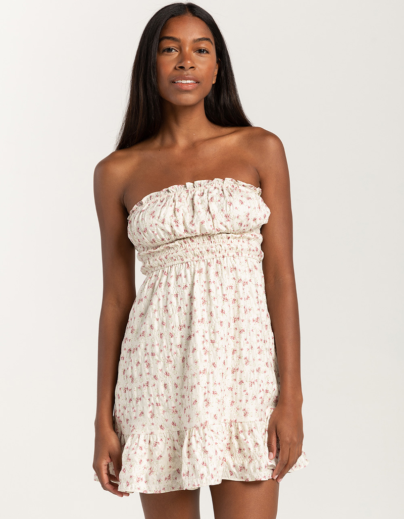 FULL TILT Womens Ruffle Tube Dress image number 0