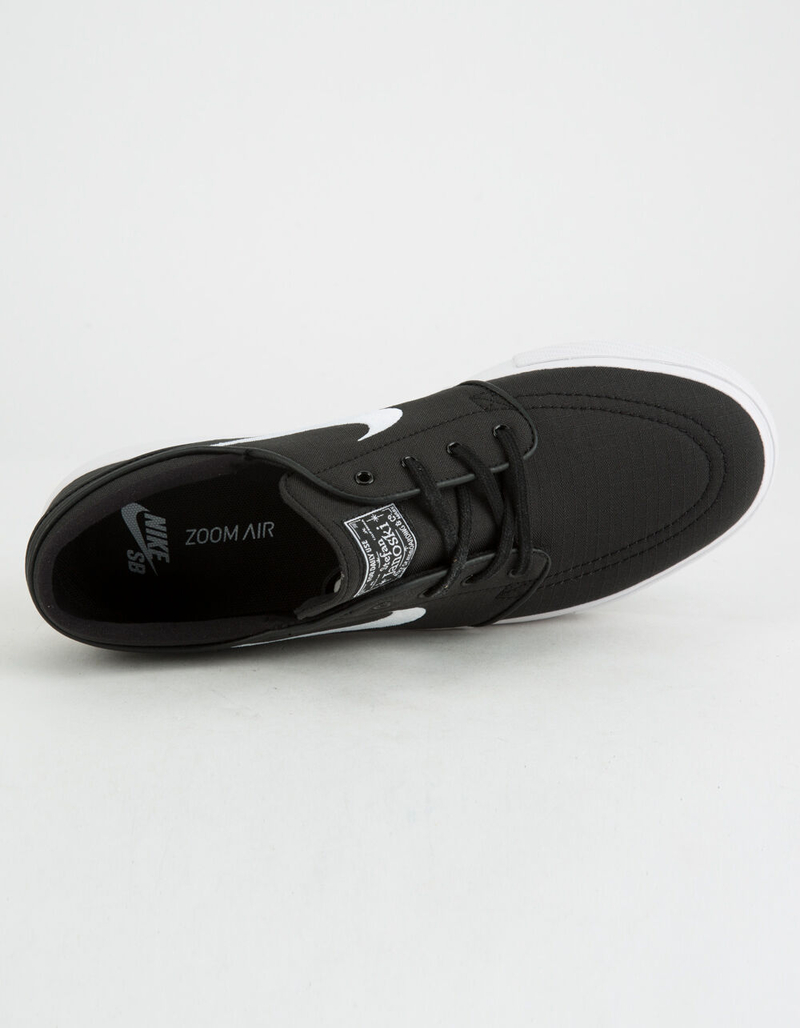 NIKE SB Zoom Stefan Janoski Canvas Black & White Shoes image number 2