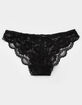 FULL TILT Lace Rose Bow Black Panties image number 2