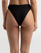 FULL TILT Ribbed High Waist Bikini Bottoms image number 3