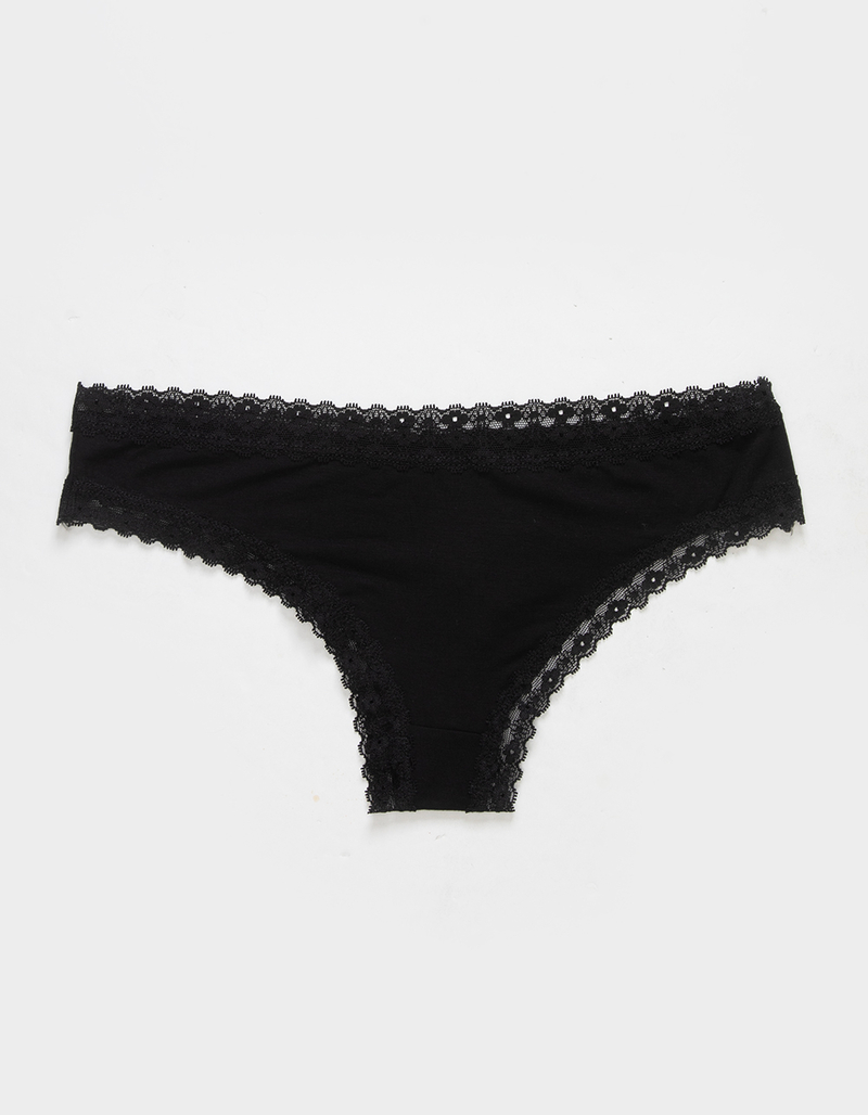 LOVE LIBBY Lace Trim Cheeky Panties image number 1