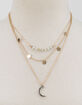 FULL TILT Layered Bead & Moon Necklace image number 2