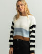 FULL TILT Color Block Stripe Womens Sweater image number 1