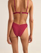 RHYTHM Isla Rib Holiday Womens Cheeky Bikini Bottoms image number 3
