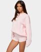 EDIKTED Lorie Oversized Knit Polo Sweater image number 2