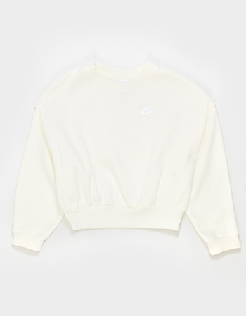 NIKE Sportswear Club Fleece Girls Boxy Crewneck Sweatshirt Alternative Image