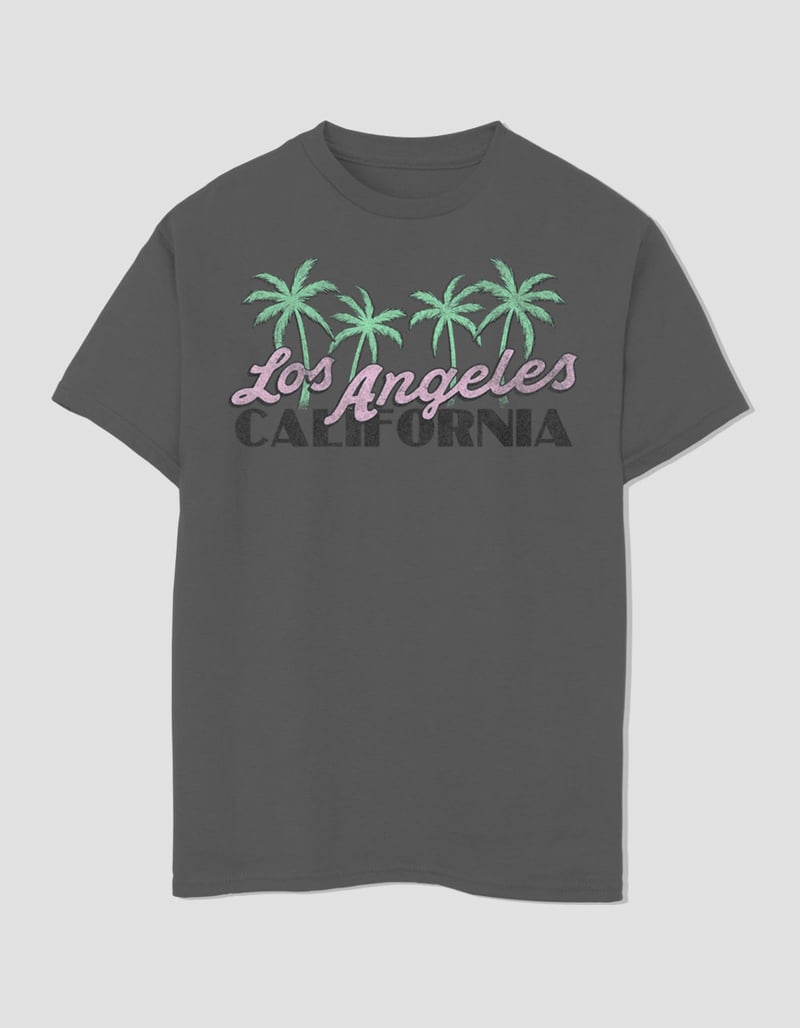 DESTINATION Los Angeles California Palms Unisex Kids Tee image number 0
