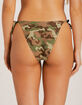 DAMSEL Camo Texture High Leg Bikini Bottoms image number 4