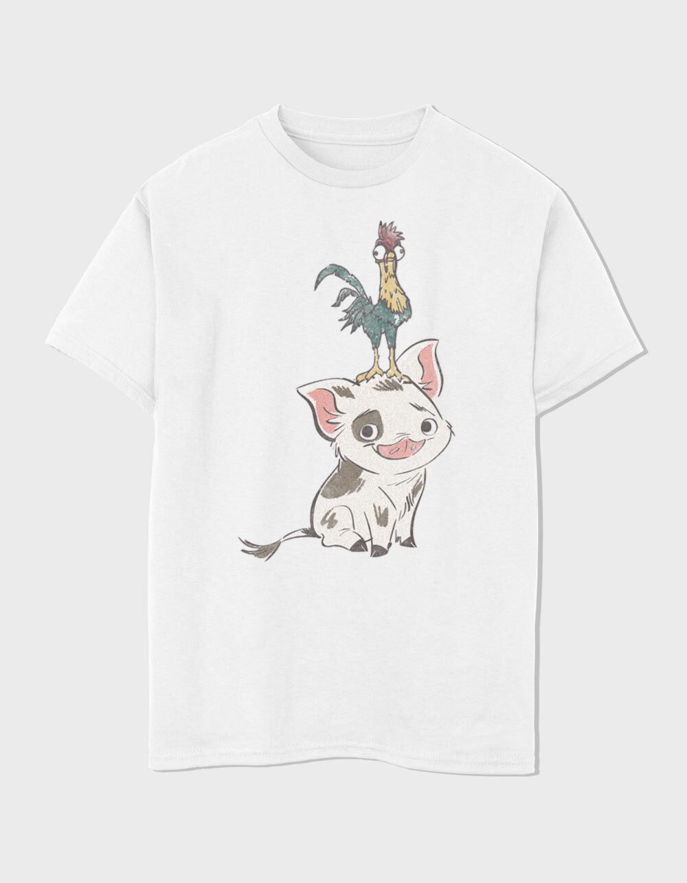 Disney Moana Pua & Hei Hei Racerback Tank - Junior's Beach Buds Graphic Tank Top