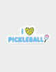 THE FOUND I Love Pickleball Sticker image number 1