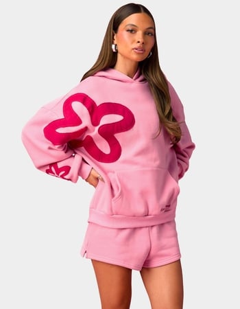 EDIKTED Barbie&trade; Blossom Oversized Hoodie Alternative Image