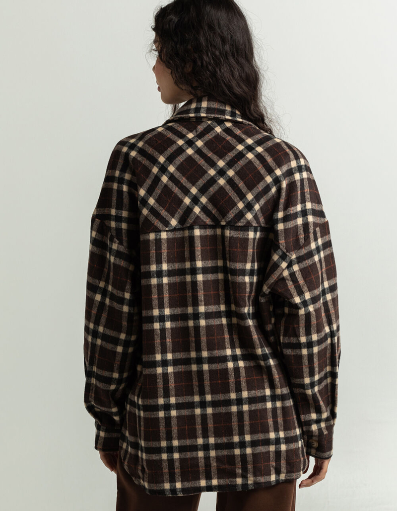 TIMING Plaid Womens Shacket image number 2